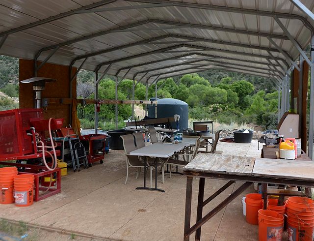 The covered site workshop and camp